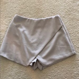 Gray dress shorts